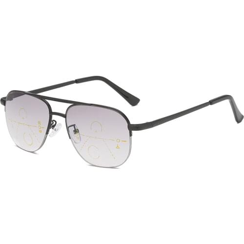 Retro anti-blue Progressive multifocal reading glasses men smart zoom reading glasses women far near sight presbyopic Eyewear