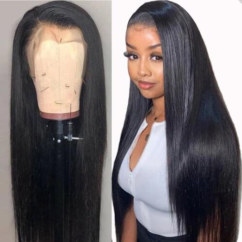 13X1 Lace Front Human Hair Wigs Hairline Lace Wig BEAUDIVA 13X1 Lace Frontal Wig Full Glueless Straight Lace Front Wig