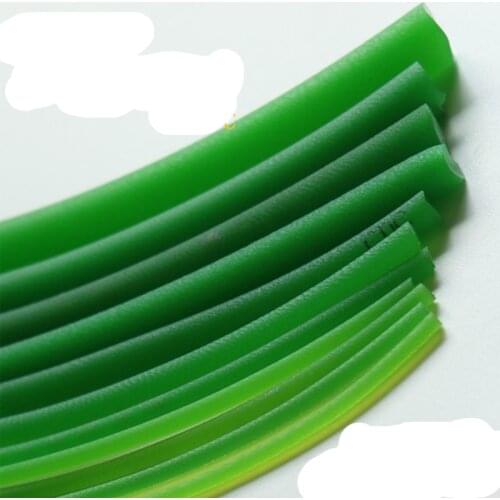 Polyurethane belt PU round belt round strip drive belt green 3 / 4 / 5 / 6 / 7 / 8 / 9 / 10 / 12mm rough surface