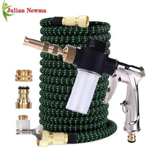 Garden Hose Expandable Portable High-Pressure Water Gun Mangueras Para Jardin Foam Car Washer Water Pipe Irrigate Home Vegetable
