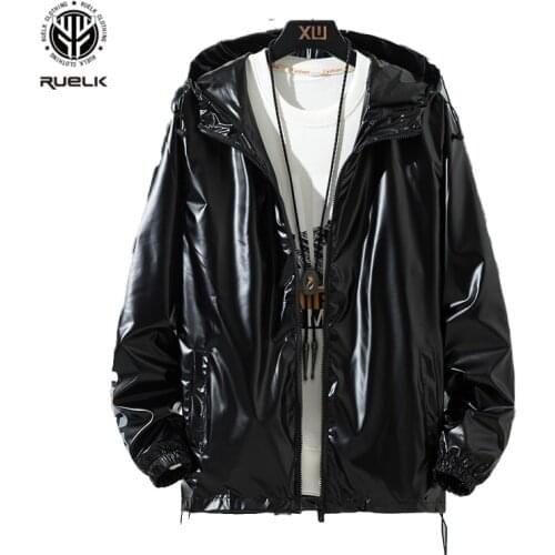 RUELK 2020 Spring And Autumn New Jacket Jacket Youth Korean Version Of The Wild Plus Size Hooded Men And Women Sport Windbreaker