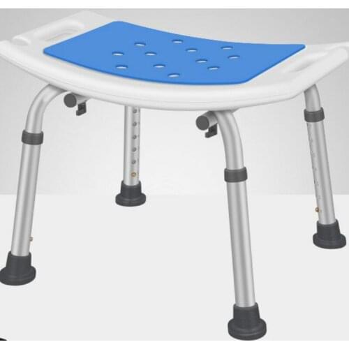 Creative and simple elderly bath aluminum alloy bath stool bathroom elderly pregnant woman backrest sitting shower stoolLX102932