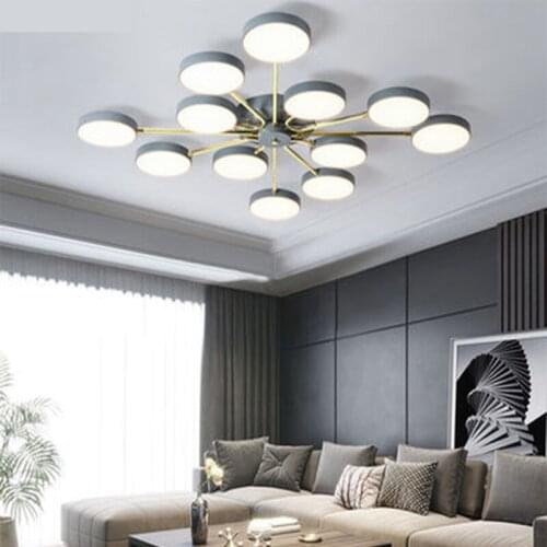 Nordic bedroom living room LED chandelier dining room light childrens room light office eye protection chandelier