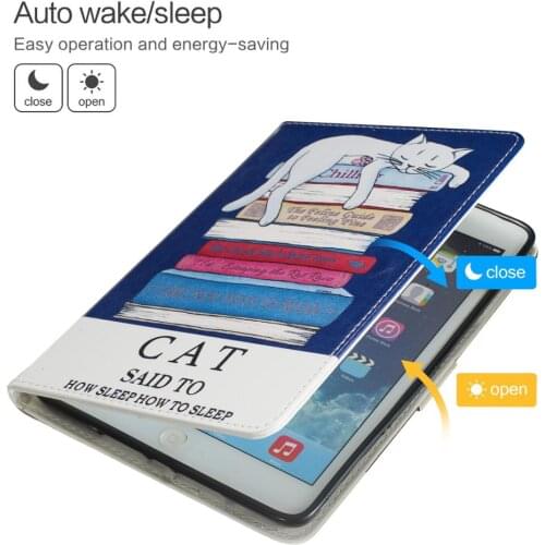 Smart Case Cover Painted Stand Shell For Samsung Galaxy Tab A 8.0 2018 SM-T387 T387 T387V Cartoon Wallet Tablet Case+ Stylus Pen