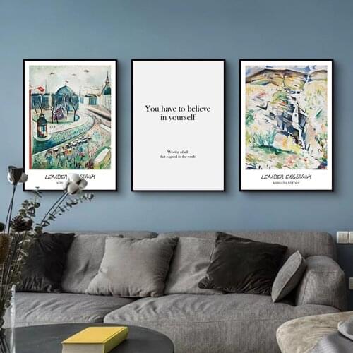 Modern Scenery Nordic Posters And Prints Wall Art Canvas Painting Painting Wall Picture Bathroom Decor Wall Decor Picture