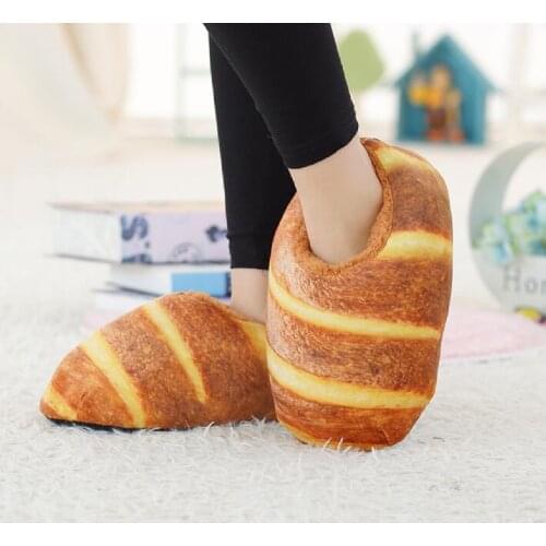 Sunny everest hamburger slipper winter warm shoes lovely family party shoes kinds of bread 36-40