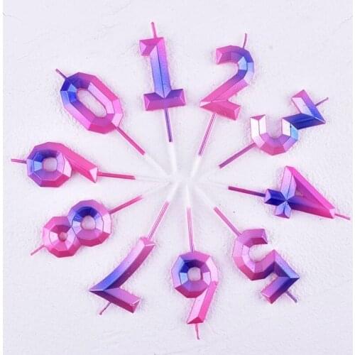 Smokeless Color Candles Colorful Numbers Cakes Safe Candles Thread Candle Party Props Baby Party Supplies Decoration