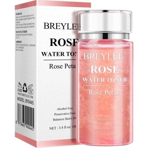 200ml BREYLEE Rose petal water moisturizes and softens skin korean skin care toner facial rose water skin care