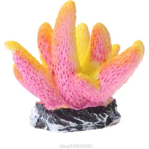 Colorful Resin Aquarium Artificial Coral Reef Decoration Fish Tank Coral Stone Landscape Ornament Accessory D08 20 Dropshipping