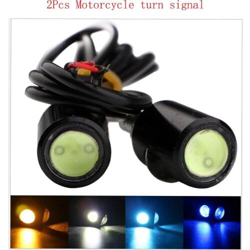 12VDC Universal Motorcycle LED Mini Turn Signal Eagle Eye Shape Turn Indicators Safely High Brightness Motorcycle Turn Signal