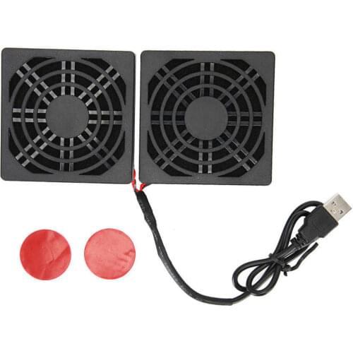 Fan Cooling Led Lamp 5V USB Power Cooling Dual Fan Router Heat Dissipation Cooler for ASUS RT-AC68U AC86U EX6200 Tengda AC15