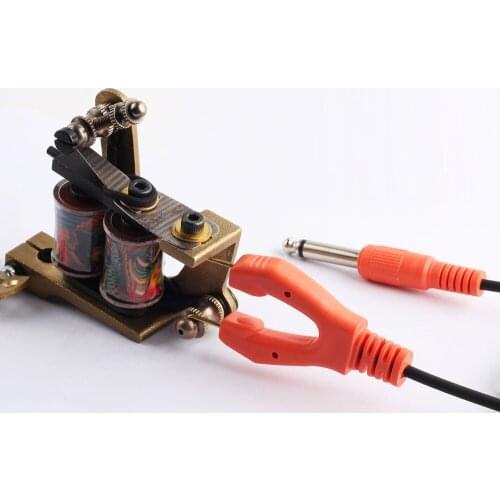 YILONG 1.8m Top Quality Tattoo Clip Orange Rubber Silicone Cord For Tattoo Power Supply Tattoo Machine Free Shipping