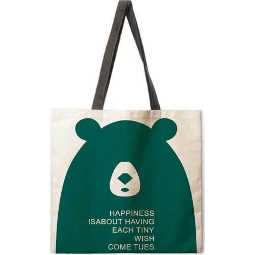 Green forest ladies leisure handbag ladies shoulder bag outdoor beach bag clutch bag foldable shopping bag