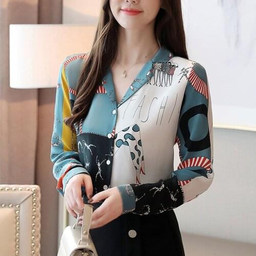 2021 spring summer New chic womens chiffon blouses shirts long sleeve Tops Shirts Blusas Mujer