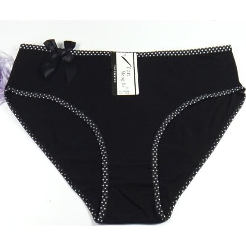 XXL-4XL Sexy Briefs for Women 6Pcs Female Cotton Panties Breathable Womens Bowknot Cute Underwear Plus Size Ladies Culotte Soft