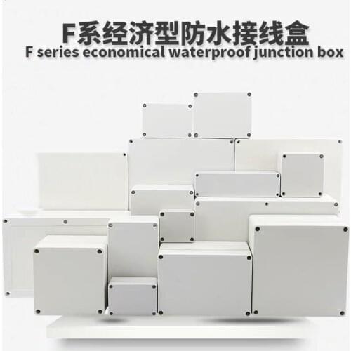 1pcs Economy F Series DIY Outdoor Monitoring power box Electrical Enclosure Case ABS Plastic Waterproof Sealed Junction Wire Box