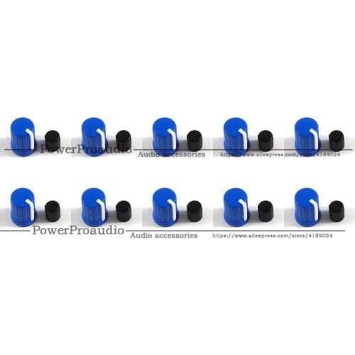 10pcs Dark Blue Color Rotary Control Knob For Pioneer XDJ-RX R1 RZ AERO DJM-T1 S9 DIY DJ
