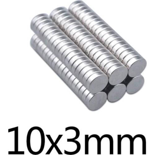10x3 mm Permanent Neodymium Magnet N35 NdFeB Super Powerful Round Magnets 10/20/50/100pcs