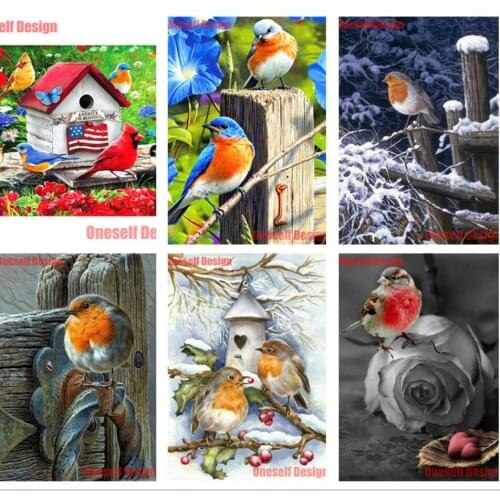 2020new style popular 5d diamond embroidery full set brid diy diamond mosaic sale brid paintings from diamonds painting full set