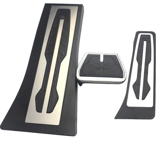 AT 3PCS Stainless Pedal Manual Transmission Car pedals For BMW X5 X6 F15 E70 E71 E72 2010 2011 2012 2013 2014 2015 2016