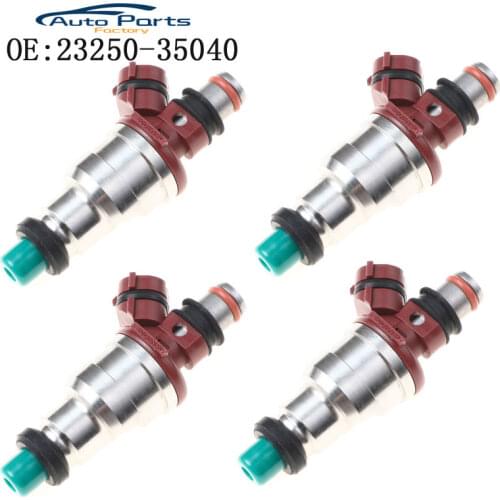 4PCS New High Quality Fuel Injector For 1989-1992 4Runner 2.4L I4 23250-35040 2325035040