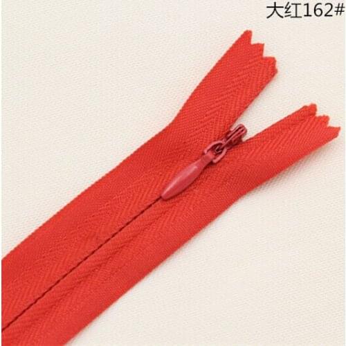 60PCS Red Nylon Invisible Zippers Tailor Sewing Accessories