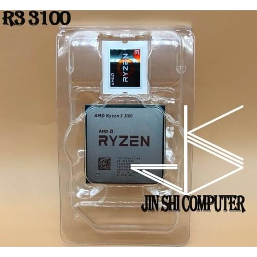 AMD Ryzen 3 3100 3.6 GHz Quad-Core Eight-Thread 65W CPU Processor L3=16M 100-000000284 Socket AM4 New but without Cooler
