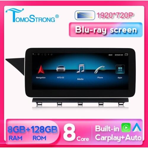 Android WIFI GPS For Mercedes Benz GLK Class X204 2008 2009 2010 - 2015 10.25/12.5 blu-ray head unit 8G RAM 128G ROM DSP Audio