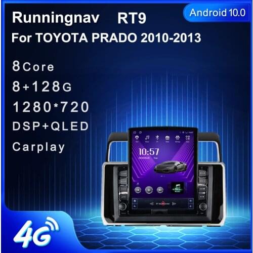9.7" Android 10.1 For TOYOTA PRADO 2010 2011 2012 2013 Tesla Car Radio Multimedia Video Player Navigation GPS RDS