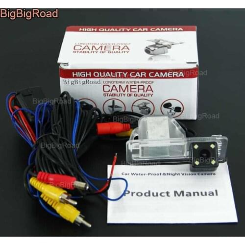 BigBigRoad Car Rear View Reversing backup Camera with power relay / filter For Leopaard CS10 2015 Night Vision parking camera