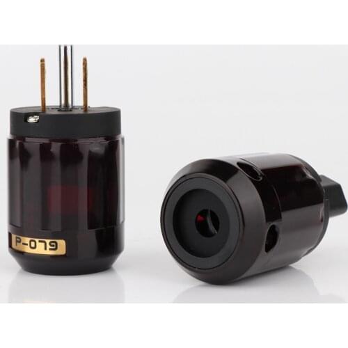 24K Gold Plated P079 US Power Connector +C079 IEC Power Connector Hifi Audio Power Connector 10Pairs