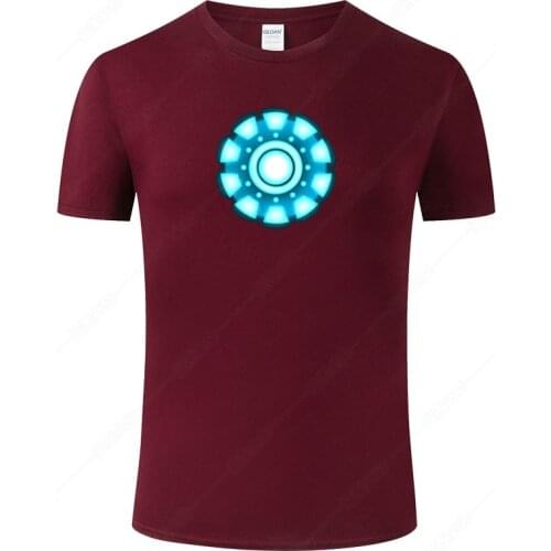 Iron Man T shirt Men 100% Cotton Marvel The Avengers Print T-shirt Homme Harajuku Tops Tee 2021 Hot Tshirt Male Clothing J86