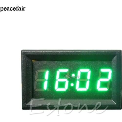 Hot Sale LED Display Digital Clock 12V/24V Dashboard Car Motorcycle Accessory 1PC Drop ship