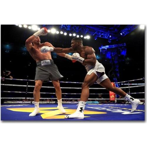 Hot Jnthony Joshua Klitschko Knockout Boxing-Silk Art Poster Wall Sicker Decoration Gift