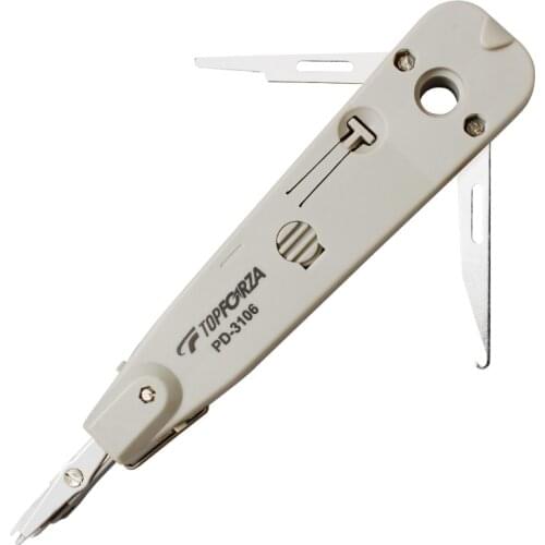 Punch Down Tool Wire Cutter Knife For Rj45 Keystone Jack Module Network Cable Telephone Patch Panel