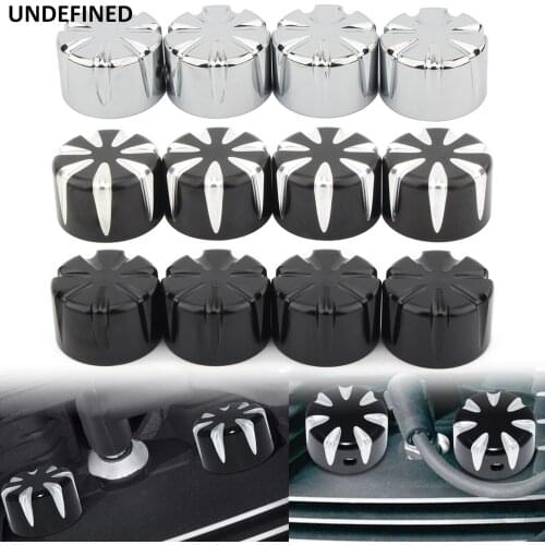 4Pcs Spark Plug Head Bolt Caps Twin Cam Screw Cover Trim for Harley Sportster 883 1200 XL Touring Street Glide Big Twin 1340 EVO