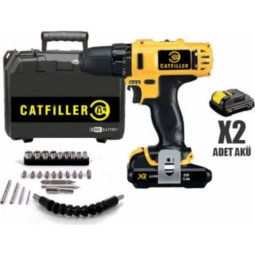 GERMAN Pro 32V 5Ah Dual Cordless Metal Gear Gearbox Percussion Rechargeable Screwing Matkap-28 Piece End Set