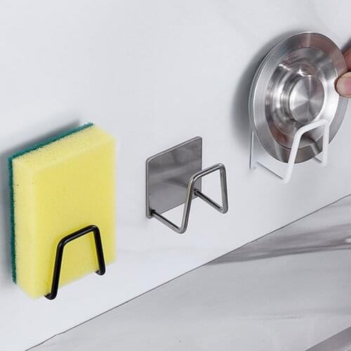 Multifunction Sink Sponge Drain Rack Home Storage Holder Organizer Stainless Steel Sponges Holder Kitchen Sink Organizer