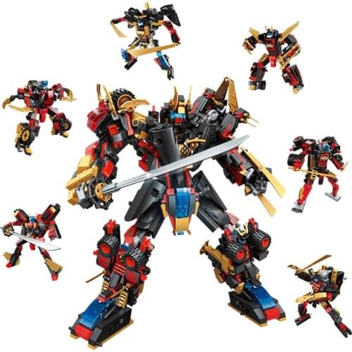 Morphing robot 908PCS Robot Toy Children Building Blocks Boys Toys Blocks Educational Toys Boys Transformation Robot Toys
