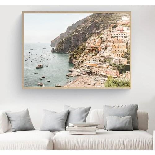 Landscape Seascape Canvas Painting Nordic Wall Art Prints for Bedroom Decor Posters On The Wall Loft Frameless Home Design