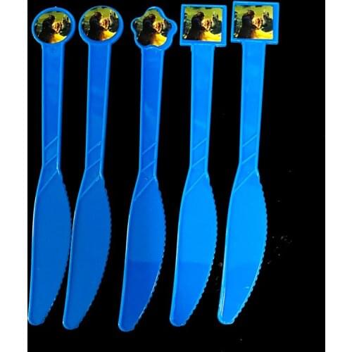 10pcs/lot Beauty and Beast disposable knives Beauty and Beast party decorations Beauty and Beast theme plastic knives