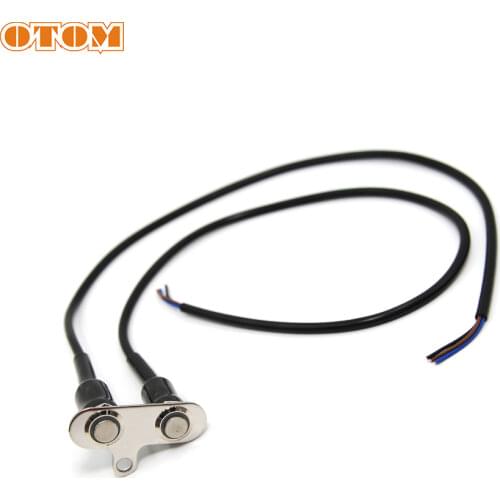 OTOM LED Motorcycle ON-OFF Hazard Light Switch Bicycle Double Emergency Warning Flasher Button Scooter Waterproof Switches 12V