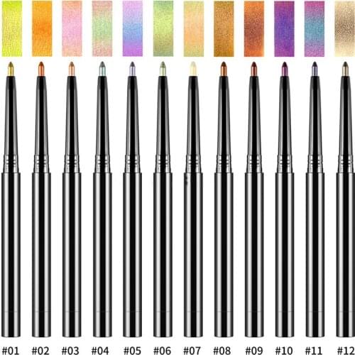 Wholesale Chameleon Eye Liner Pen Metallic Duochrome Eyeliner Waterproof Eye Makeup Liners Shadow Pencil Private Label Cosmestic