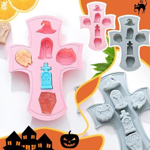 DIY Halloween Silicone Cake Mould Pumpkin Mummy Shaped Handmade Baking Fondant Chocolate Mould Cake Baking Decorating Tools