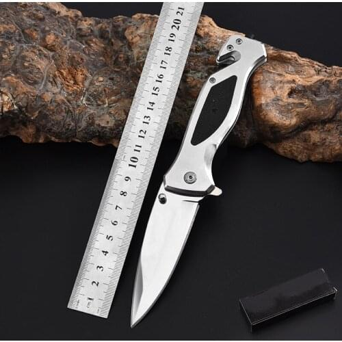 G10 Handle Folding Knife Defensive Wilderness Survival High Hardness Sharp Folding Knife 20CM Pocket Knife