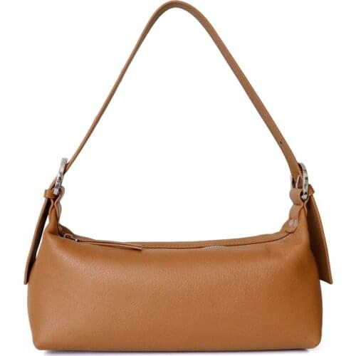 OUSSON 2021New Design Leather Large Capacity Bag Exquisite Female Retro Underarm Bag One Shoulder Bag