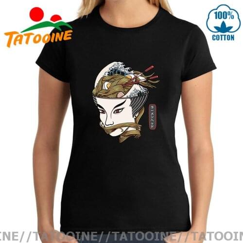 Tatooine Camiseta The Ramen Queen T shirt women The Great Wave Off Kanagawa T-shirt Ramen Hokusai Tee shirt Japanese Girl tshirt