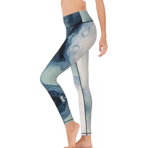 Printed Women Yoga Leggings Skin Leggings abstract art Femme High Waist Yoga Pants Leggings Tights for sport
