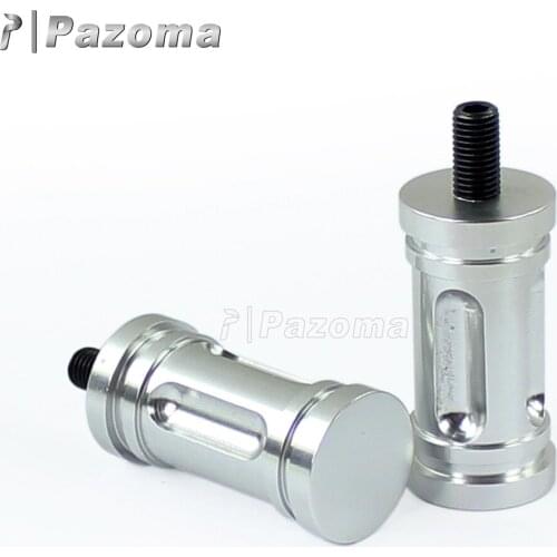 1 Pair Silver CNC Aluminum Foot Pegs Rests Motorbike 8mm Bolt Pedals for Harley 883R 883L 48 Sportster Rough Crafts Motorcycles