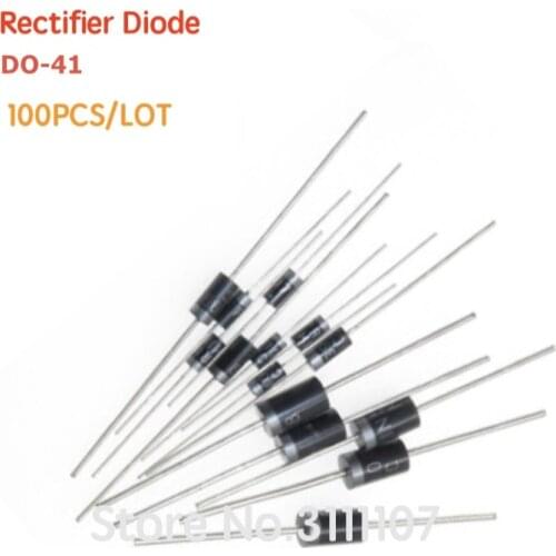 100PCS/LOT 1N4007 1N5819 FR107 1N4001 1N5817 1N5399 UF4007 FR207 FR157 1N4004 1N4937 HER107 RL207 DO-41 Rectifier Diode